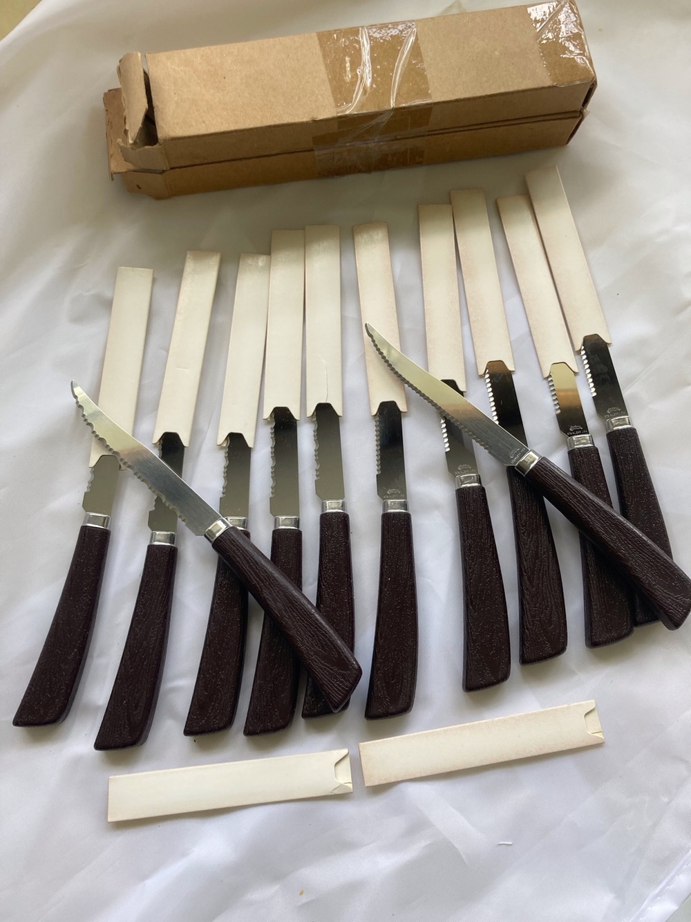 Vintage QUIKUT 12-pc.-Steak Knife Set~New Old Stock/Deadstock MCM Original Boxes